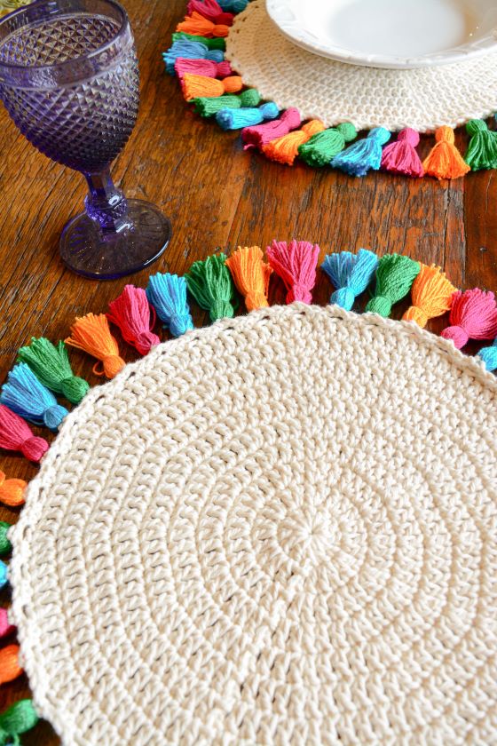 Colorful Tassel Placemat
